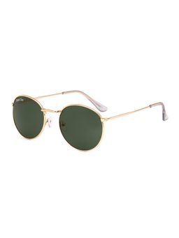 ROYAL SON - Unisex Round Sunglasses Green Lens -RS0032AV