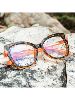 PERKEY - Women Cat Eye Brown Eyeglass Frame - OPTL005-C3 (52)