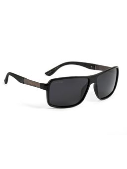 ROYAL SON - Rectangular Polarized Men Sunglasses Black Lens - CHI00123-C1