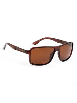 ROYAL SON - Rectangular Polarized Men Sunglasses Brown Lens - CHI00123-C2
