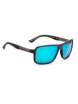 ROYAL SON - Rectangular Polarized Men Sunglasses Blue Lens - CHI00123-C3
