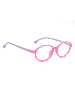 ROYAL SON - Kids Oval Round Silicon Pink Purple Boys Girls Spectacle Frame SFKID0053-C5 (44)