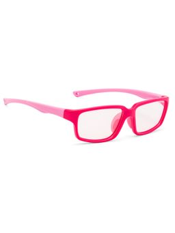 ROYAL SON - Kids Rectangle Silicon Dark Pink Pink Boys Girls Spectacle Frame SFKID0057-C5 (44)