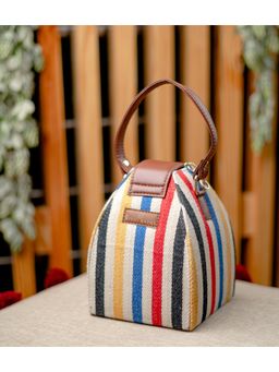 NR by Nidhi Rathi - Multi-Color Stripes Casual Clutch
