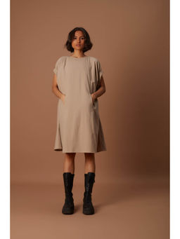 Mati - Beige Pocket Dress