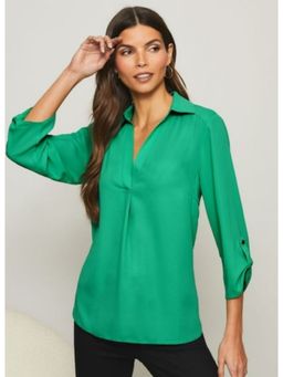 Lipsy - Green V Neck T-shirt