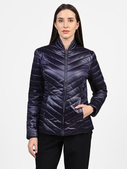 SKECHERS - Go Shield Shine Navy Blue Puffer Jacket