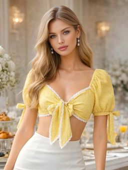 Don’t be basic - Yellow Solid Top