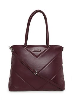 Marina Galanti - Maroon Color Soft PU Material Medium Size Shopping Bag - MB0355SG3026