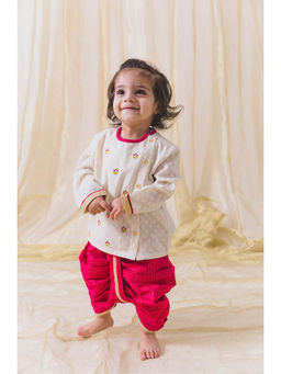 TIBER TABER - Boy Ringa Ringa Roses Dhoti & Kurta (Set of 2)