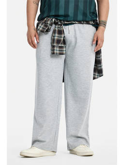 Snitch - Men Grey Cotton Blend Trouser