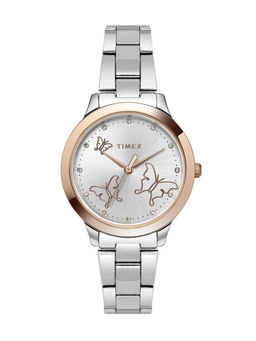 Timex - Round 21mm Silver Dial Analog Women Watch - TW000T634