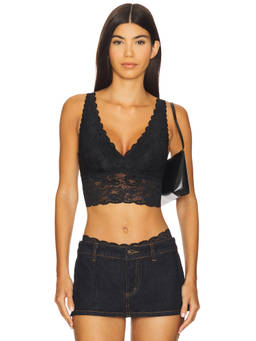 Cosabella - Never Say Never Women's Lace Longline Bralette Black