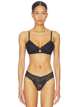 eberjey - Lara Women's Lace Triangle Bralette Black
