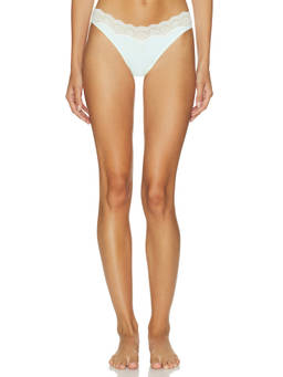 For Love & Lemons - Corie Women's Lace Trim Stretch Thong Panty Multi-Color