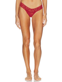 Hanky Panky - Signature Lace Women's Low Rise Lace Trim Thong Multi-Color
