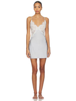 homebodii - Peyton Women's Lace Detail Adjustable Strap Slip Ivory