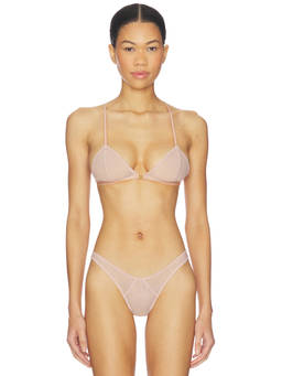 Kiki de Montparnasse - Brienne Women's Sheer Mesh Pull-On Bralette Nude