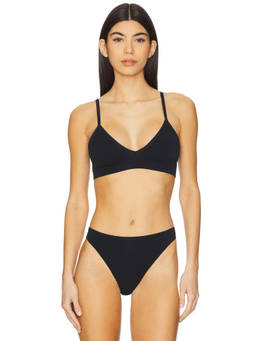 LUNYA - Bare Women's Modal Non-Padded Bralette Black