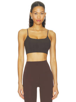 lululemon - UnderEase Ribbed Women's Removable Pads Bralette Black