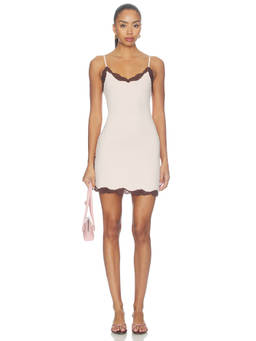 Only Hearts - Delicious Women's Lace Trim Adjustable Strap Chemise Nude