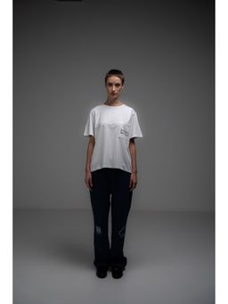 SOTBELLA - White Round Neck T-Shirt