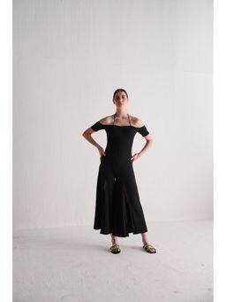 SOTBELLA - Black Jumpsuit With Slits