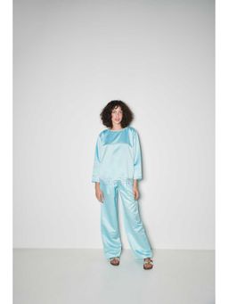 SOTBELLA - Elegant Blue Co-Ord (Set of 2 Peices)