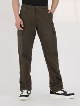 Red Tape - Dark Olive Cargo Trousers For Men | Everyday Casual Wear