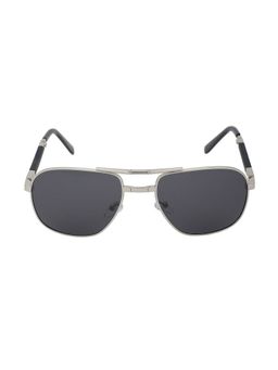 Carlton London - Premium Men Silver & Black Polarised & UV Protected Lens Sunglasses - CLSM114