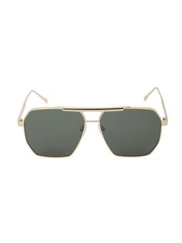 Carlton London - Premium Men Gold Polarised & UV Protected Lens Rectangle Sunglasses - CLSM138