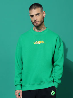 Griffel - Error 404 Oversized Green Sweatshirt