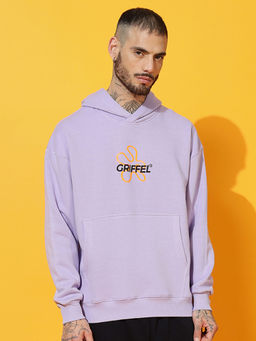 Griffel - No One Saves You Oversized Lavender Hoodie