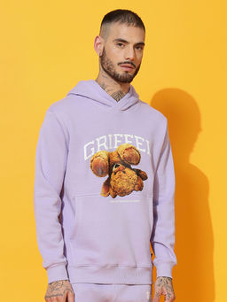 Griffel - Upside Teddy Regular Fit Lavender Hoodie
