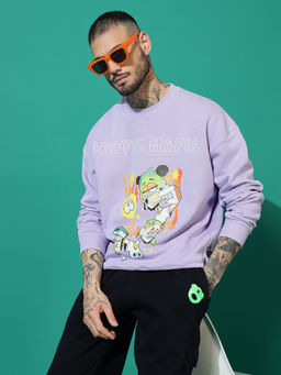 Griffel - Mafia Oversized Lavender Sweatshirt