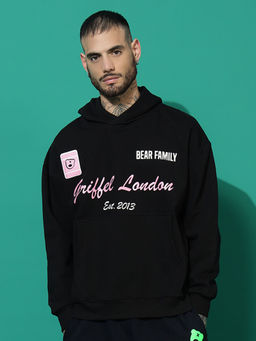 Griffel - 1993 Oversized Black Hoodie