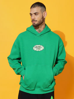 Griffel - Picante Green Oversized Green Hoodie