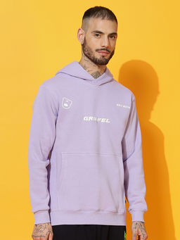 Griffel - Tech Oversized Lavender Hoodie