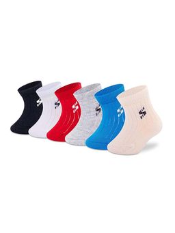 Supersox - Infant Multi-Color Solid Socks (Pack of 6)
