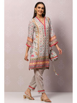 Biba - Grey Straight Suit Set (Set of 4)