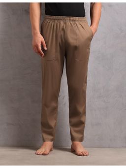 U.S. POLO ASSN. - Men Brown Cotton Stretch Breathable Lounge Pant- Oelp9