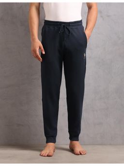 U.S. POLO ASSN. - Men Navy Blue Cotton Terry Lounge Joggers- Oj009