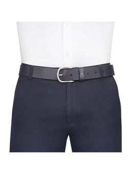 United Colors of Benetton - Men Honza Leather Casual Belt - Navy Blue