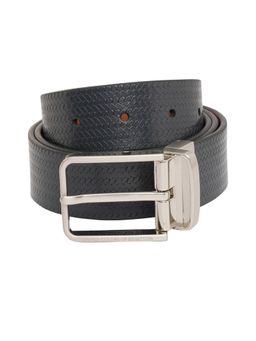 United Colors of Benetton - Men Tomas Leather Reversible Belt - Navy Blue & Tan