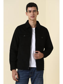 Allen Solly - Black Solid Jacket