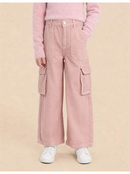 U.S. POLO ASSN. - Girls Wide Leg Fit Mid Rise Jeans