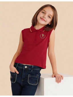 U.S. POLO ASSN. - Girls Solid Regular Fit Top