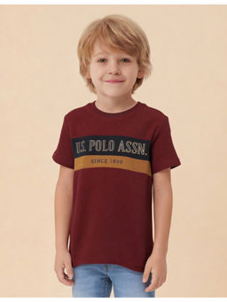 U.S. POLO ASSN. - Kids Boys Colour blocked Brand Embroidered T-Shirt