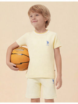 U.S. POLO ASSN. - Kids Boys Textured Regular Fit T-Shirt