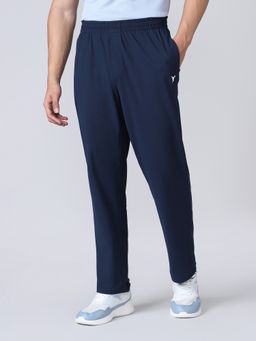 Technosport - Men Navy Blue Polyester Solid Trackpant